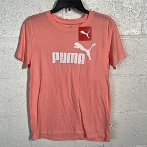 Puma Women's Graphic Short Sleeve T-Shirt - Pink Smoothie Heather small